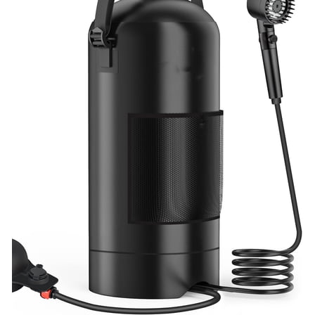 Portable Shower for Camping, Solar Heating Shower Bag with Shower Pump and Shower Head, Essential for Camping, Festivals, Overlanding, Beach Trips