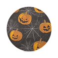 thumbnail image 2 of 15.4" Round Placemat Set of 1 Polyester Fabric Place Mats Non-Slip Dining Kitchen Table Mats for Kitchen Party Decor Pumpkins and Spider Web, 2 of 5