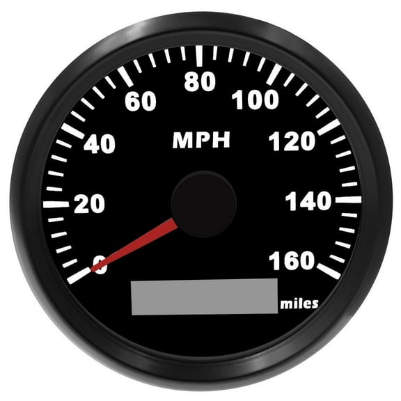 Geloo 85mm Marine GPS Speedometer Odometer Gauge 160MPH for Car Truck Motorcycle Boat MPH Speedometer