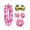 Hot Pink, variant on Hawaiian Garland Artificial Flowers Fabric Neck Loop for Luau Party Costumes (Orange)