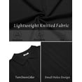 thumbnail image 5 of COOFANDY Mens Knit Button Down Shirt Short Sleeve Casual Polo Shirts Vintage Summer Beach Shirts, 5 of 6
