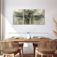 thumbnail image 3 of Elephant Stock Morning Fjord Rifle Green Wall Art - Horizontal Multi Panel Canvas - Living Room Wall Decor - Abstract Multi Panel - Green And Gray Decor By Silvia Vassileva - 56" x 27", 3 of 8