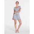 thumbnail image 3 of Joyspun Women’s Modal Blend Ribbed Sleep Shorts, 2.75'' Inseam, Sizes XS-3X, 3 of 6