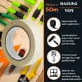 thumbnail image 4 of Masking Tape, 1 inch x 55 Yards (164 ft), Multi-Surface Adhesive Painting Tape, 3 Rolls, 4 of 5