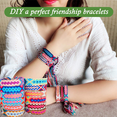 thumbnail image 5 of BCOOSS Embroidery Floss Cross Stitch Thread Friendship Bracelet String 100 Rainbow Color Crafts Floss, 5 of 7