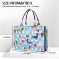 thumbnail image 3 of Large Capacity Tote Bag,Colorful Funny Dachshund Handbag Fashion Luxury Tote Bag,15.7"x13"x 5.1" Inches,Laptop Compatible, 3 of 6