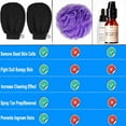 thumbnail image 6 of 2 Pack Deep Exfoliating Mitts, Microdermabrasion Exfoliating Gloves for Cleaning Skin, Removes Dead Skin and Dirt, Great for Self-Tanning Preparation, Home Exfoliating Glove (Black), 6 of 8