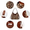 thumbnail image 5 of Sunyuer Handbags Women Fashion Leopard Cow Pattern Shoulder & Crossbody Purse Top Handle Satchel Purses Synthetic Leather Wallet, 5 of 9