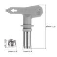 thumbnail image 3 of Unique Bargains 2 Packs Reversible Spray Tips for Airless Sprayer 209 Paint Spray Nozzle Tips Sprayer Machine Parts, Grey, 3 of 6
