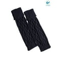 thumbnail image 2 of Deago 1 Pairs Women's Winter Warm Knitted Leg Warmers Knitted Crochet Over Knee High Stockings Long Boot Cuffs Socks (Navy), 2 of 4