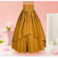thumbnail image 2 of NMMUED Vêtements d'Halloween pour Femmes Jupes Gothiques pour Femmes Vêtements d'Halloween pour Femmes Tenues Gothiques pour Femmes Jupe Médiévale Tenue Renaissance Femmes Vêtements Gothiques pour Femmes Jaune P, 2 of 3