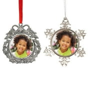 Customizable Photo Set of 2 Holiday Ornaments