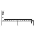 thumbnail image 6 of Metal Bed Frame with Headboard, Black Full Size 39.4x78.7, Sturdy Steel Platform Bed for Bedroom, Modern Design, 6 of 9