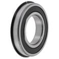 thumbnail image 1 of Rodamientos de bolas de ranura profunda Unique Bargains 6213NR2RS 65x120x23mm P5 Doble sello de goma lubricado 1Pc Rueda de coche patinete patineta universal tono plateado negro, 1 of 6