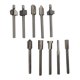 thumbnail image 3 of GAXIRE 10Ud Cuchillas Para Router De Acero De Alta Velocidad 1 8 Pulgada Para Máquina Eléctrica Color Plata, 3 of 3