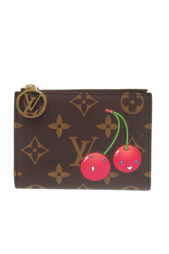 Pre-Owned Louis Vuitton LVTM Portefeuille Lisa Cherry by Takashi Murakami M13420... (Good)
