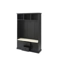 thumbnail image 6 of UBesGoo 71" Entryway Hall Tree with Storage Bench and Coat Rack, 3 Hooks, 2 Drawers & 2 Cabinets for Hallway Living Room Bedroom Home, Black, 6 of 13