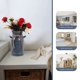 thumbnail image 3 of Greenadscape Jarra De Metal Galvanizado Azul Para Flores Decorativas Estilo Rústico Y Vintage, 3 of 6
