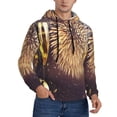 thumbnail image 2 of Balery Happy New Year Pattern Mens Hoodie Kangaroo Pocket Hoodie Pullover Hooded Sweatshirt Ideal for Daily Wear Travel and Home-4X-Large, 2 of 7