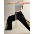 thumbnail image 5 of EMMIOL Women's Y2K Striped Baggy Sweatpants, High Waisted Wide Leg Casual Joggers with Drawstring Waist and Cuffs, 5 of 8