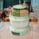 thumbnail image 4 of Dispensador de Arroz de Cereal Organizador de Caja de Almacenamiento de Granos de Alimentos , Verde claro de 2 niveles Verde claro de 2 niveles. perfecl contenedor de almacenamiento de arroz, 4 of 7