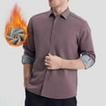 thumbnail image 2 of Zedker Men's Casual Button Down Shirt Long Sleeve Untucked Shirt Wrinkle Free Denim Dress Shirt for Men Brown L, 2 of 7