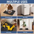 thumbnail image 2 of Mini Fridge Silicone Mat with 4 Base Raisers 19.2"x19.2"x0.6" Mini Fridge Drip Tray Leak-Resistant Under Refrigerator Mat, 2 of 10