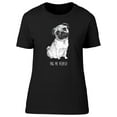 thumbnail image 1 of Pug Me Please! Cute Dog Sketch Tee Women's -Image by Shutterstock, 1 of 2