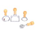 thumbnail image 2 of ESTONE Ravioli Stamp Set, Ravioli Cutters with Wooden Handle and Fluted Edge Pastry Cut, 2 of 12