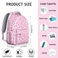 thumbnail image 6 of Leopard Print Backpack for School,Cute School Bag,Schoolbag with Adjustable Shoulder Straps & Padded Back,15.3"x11"x7.1".﻿, 6 of 6