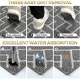thumbnail image 4 of Indoor Doormat,Front Back Door Mat Rubber Backing Non Slip Door Mats,20"x31.5" Low-Profile Absorbent Resist Dirt Entryway Doormat (Grey), 4 of 5
