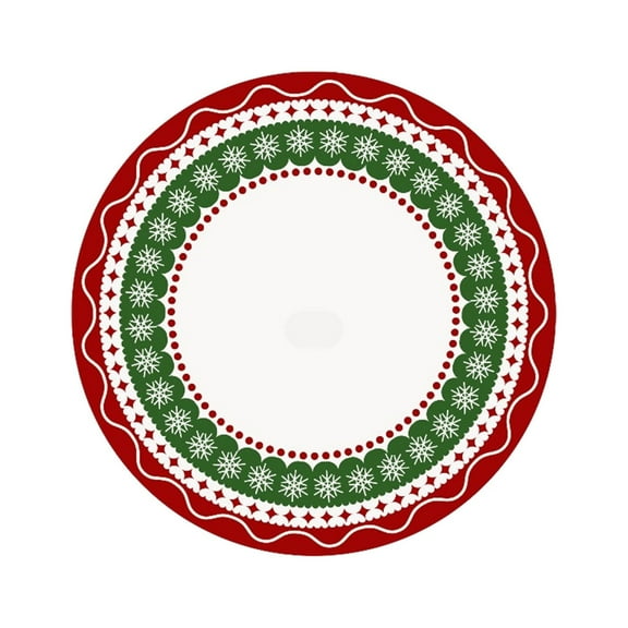 Cheapark 31.5 Inch Velvet Christmas Tree Skirt - Vintage Glitter Design for Tree Base, Festive Decor for Party & Holiday