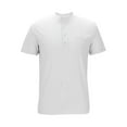 thumbnail image 5 of BUIGTTKLOP Cotton Linen Buton down Shirts for Mens Short Sleeve Shirts Collared Summer Beach Tops, 5 of 6