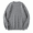 Grey, variant on Fall Sweaters For Men Round Neck Solid Color Fashion Knit Mens Casual Sweaters,Black,L