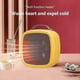 thumbnail image 4 of Battery Powered Space Heater - Compact Electric Mini Fan Heater With Thermostat For Home, Bedroom, Desk - Yellow, 4 of 4