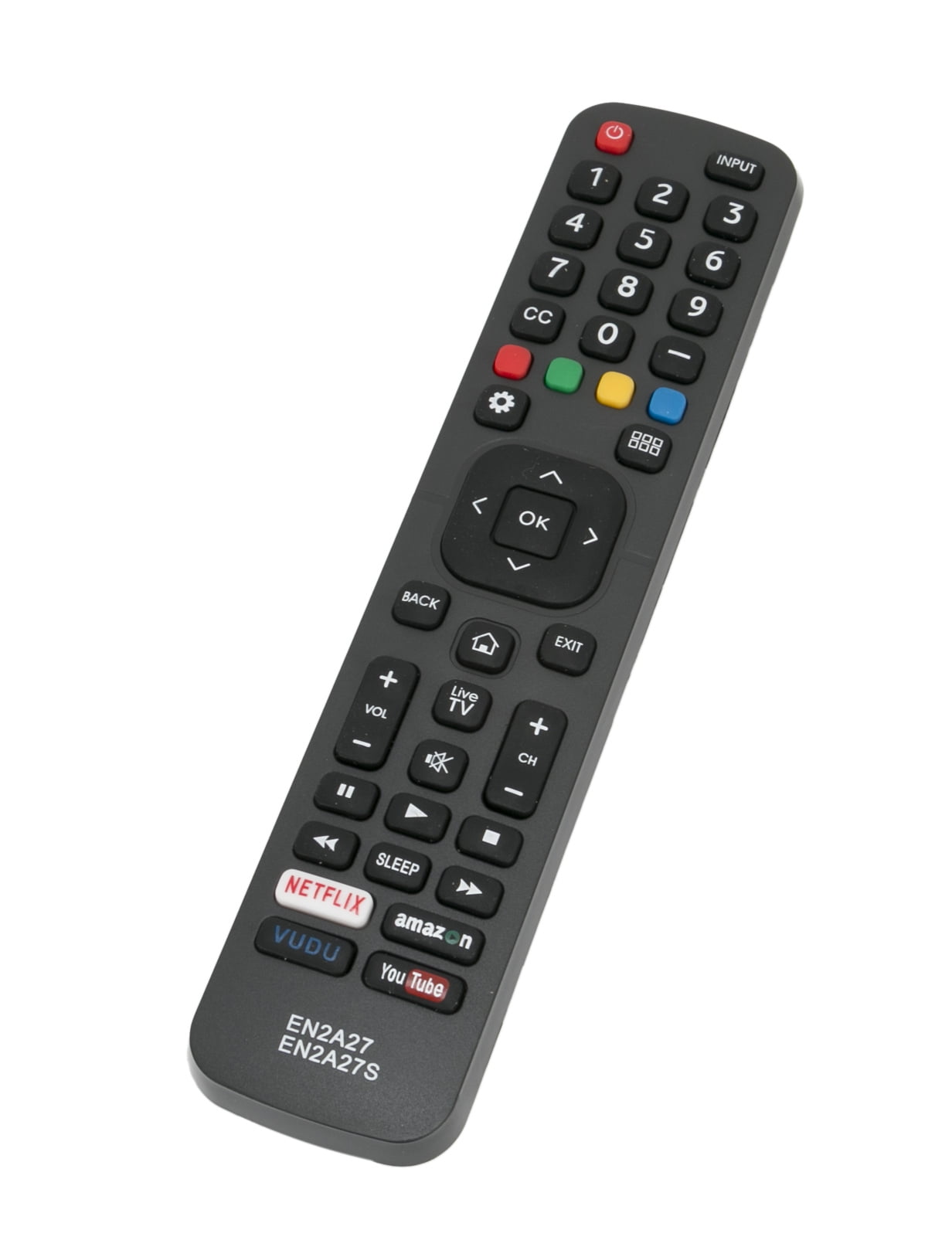 EN2A27 EN2A27S 2in1 Remote Control Replace for Hisense & Sharp TV 40H5C1 43CU6100 50CU6000
