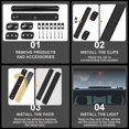 thumbnail image 6 of 3PCS LED pickup truck roof lights 2007-2013 for Chevrolet Smoky Amber 3500HD, 6 of 10