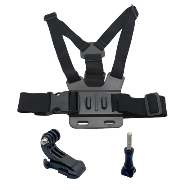 Soporte para teléfono con correa para el pecho, soporte para cámara de acción, ajustable, fácil de instalar, rotación de 360 grados, clip para teléfono, kit de correa para el pecho