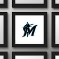 thumbnail image 4 of Gallery Pops MLB Miami Marlins - Secondary Club Logo Wall Art, Black Framed Version, 12" x 12", 4 of 5