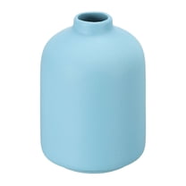 Uxcell 10.3 cm Flower Vase Ceramic Vases Minimalist Floral Vase Centerpieces for Room Decor Blue