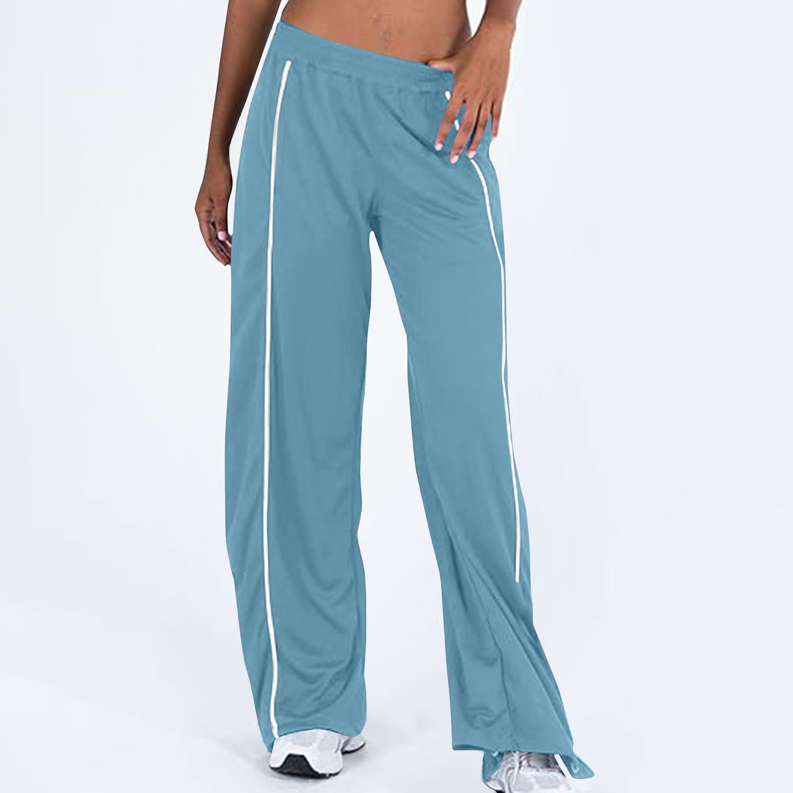 XFLWAM Track Pants Women Wide Leg High Waisted Athletic Joggers