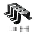 thumbnail image 1 of 4x Post Post clips soportes de estaca de cubierta versátiles versátiles fáciles de instalar pesado resistente con sujetadores de hardware de tornillo, 1 of 1