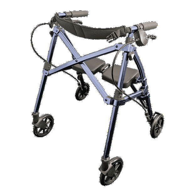 Able Life Space Saver Rollator Short, Lightweight Junior Folding Walker