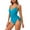 Sky Blue, variant on QHFBli Women One Piece Swimsuits Tummy Control Bathing Suits Sexy Ruched Swimwear