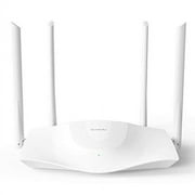 Tenda Wi-Fi 6 Router AX1800 Smart WiFi Router (RX3) -Dual Band Gigabit Wireless Internet Routerwith MU-MIMO+OFDMA, 1.8GHz Quad-Core CPU, Up to 1200 Square Feet Coverage(4 Rooms) & 64 Devices