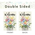 thumbnail image 6 of Spring Floral House Flag 28x40 Inch Double Sided Outside Welcome Tulip Daffodil Mason Jar Flowers Leaves Outdoor Seasonal Decorative Holiday Summer Large Garden Yard Flag Decor 2-28, 6 of 6