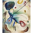 thumbnail image 2 of Wassily Kandinsky 12x14 Gold Ornate Wood Frame and Double Matted Museum Art Print Titled - Watercolor with Line (1912), 2 of 4