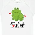 thumbnail image 4 of Inktastic My Uncle Loves Me Frog Boys or Girls Baby Bodysuit, 4 of 5