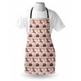 thumbnail image 4 of Floral Apron, Composition of Spring Flower Bouquets Round Doodle Ornament and Bunny with Headdress, Unisex Kitchen Bib with Adjustable Neck for Cooking Gardening, Adult Size, Multicolor, by Ambesonne, 4 of 4