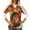 #474-Multicolor, variant on Women's Thanksgiving V-Neck Short Sleeve Tops with Double Pockets, Comfortable Nursing Uniform for Work and Casual Wear